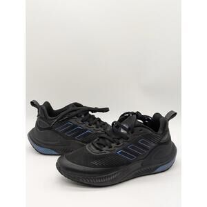 Mens 5.5 / Women's Size 6.5 Adidas AlphaMagma Guard GX1177 Black Blue Shiny